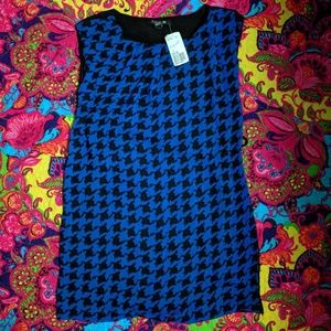 Blue and black dress